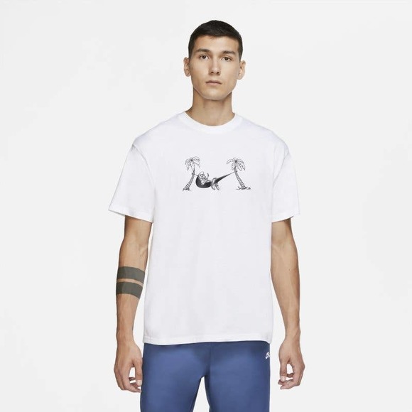 Nike Shirts Nike Mens White Short Sleeve Crew Neck Sb